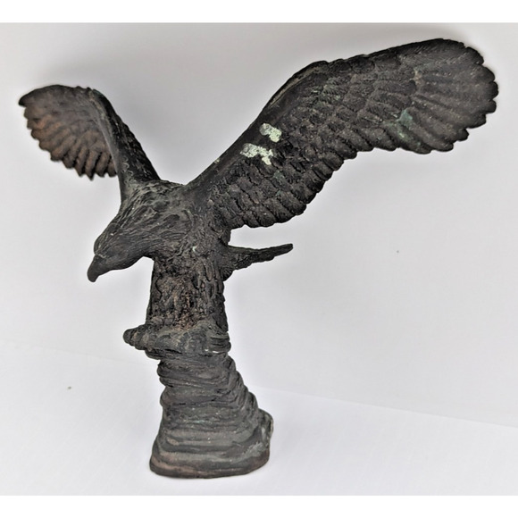 Other - Vintage Bronze Metal Eagle Topper Finial Solid 4-3/4" H